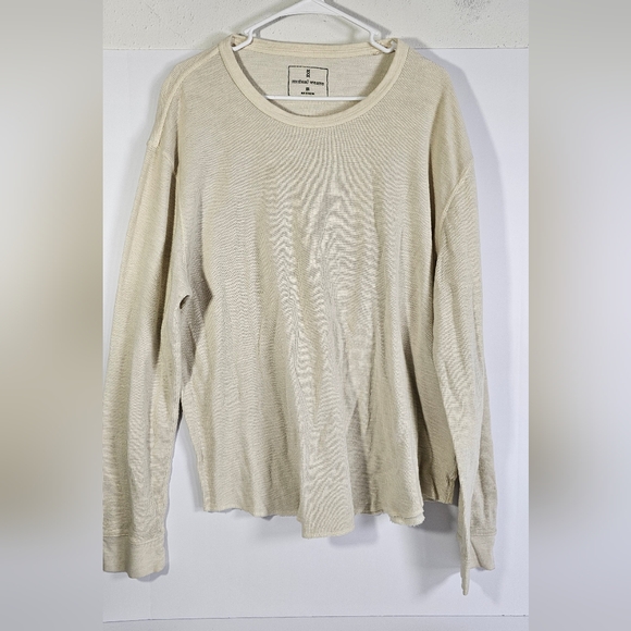 Mutual Weave Other - Men's Beige Long Sleeve Tee
